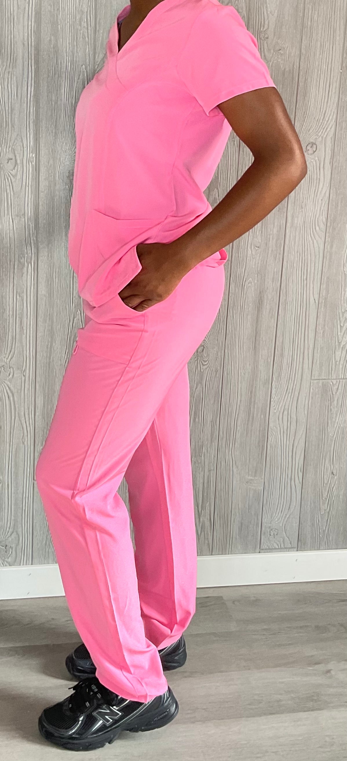 BLUSH PINK Cargo scrub pants